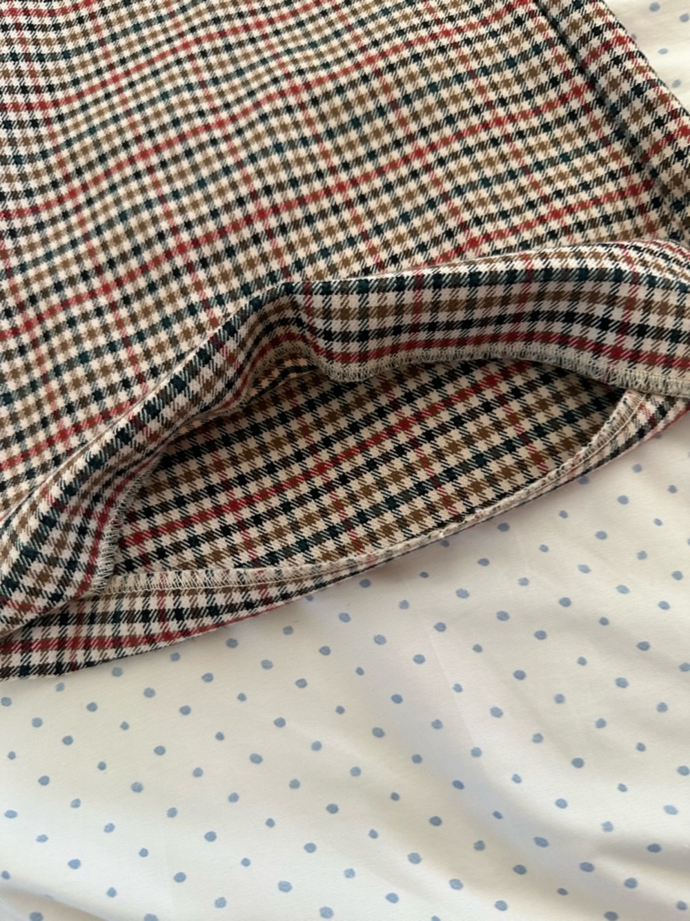 ZARA Plaid Wide Leg Trousers | High Waisted | Button Detail | Size S - Picture 9 of 9